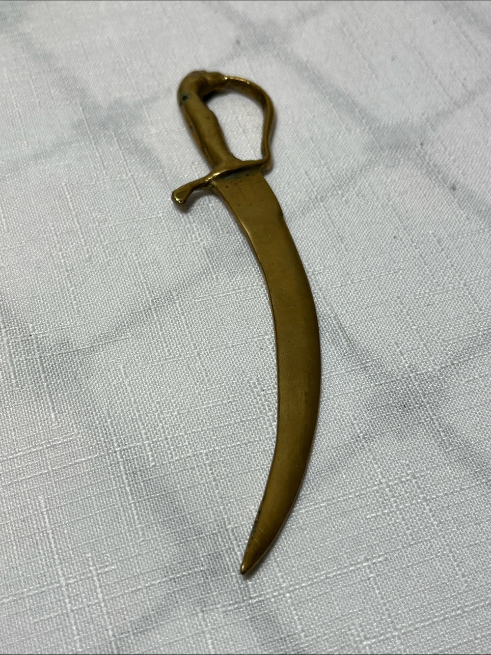 Brass Curved Dagger Decor
Vintage
MCM
5.25”